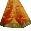 Golden yellow Pattu Parikini with contrast border-(SSV-28) - Click here to View more details about this Product